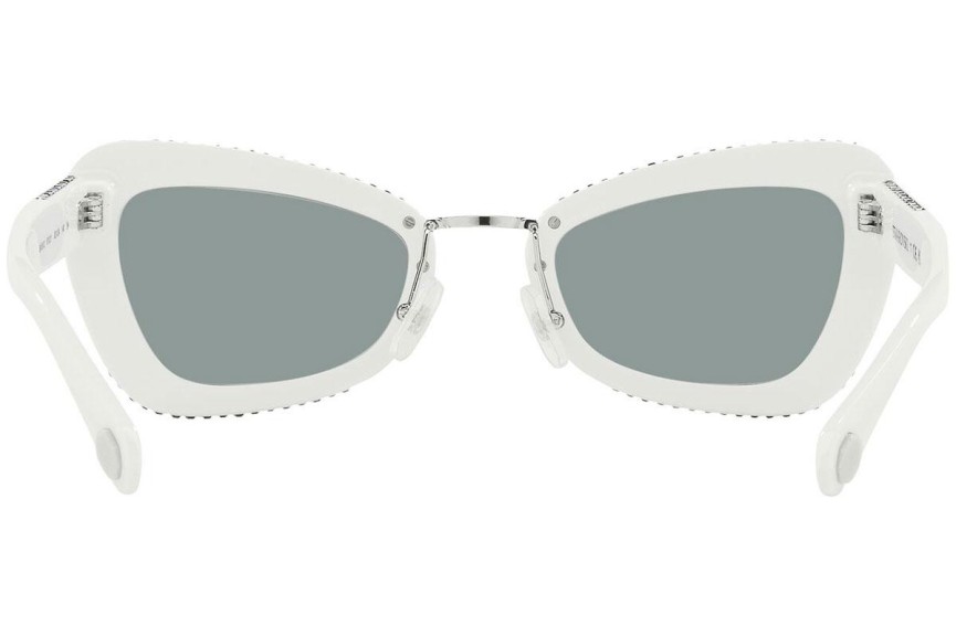 Ochelari de soare Swarovski SK6012 1012/1 Specială Albi