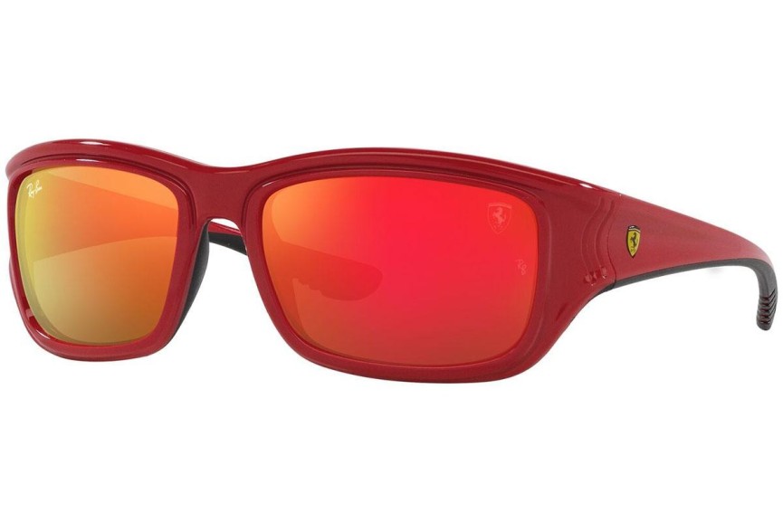 Ochelari de soare Ray-Ban RB4405M F6236Q Pătrați Roșii