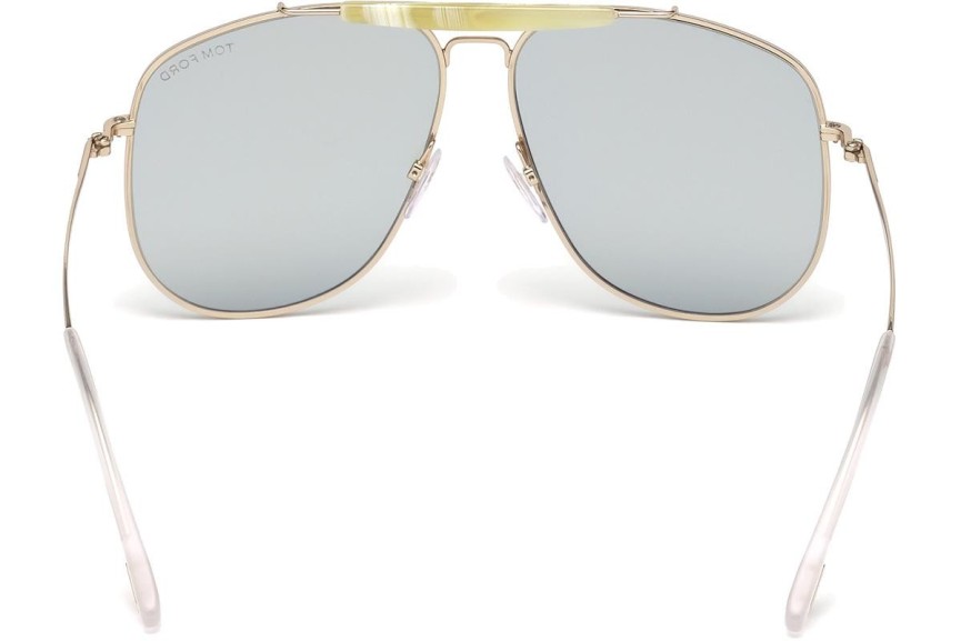 Ochelari de soare Tom Ford Connor FT0557 28V Pilot Aurii