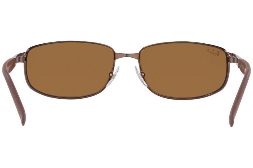 Ochelari de soare Ray-Ban RB3254 014/57 Polarized Dreptunghiulari Maro