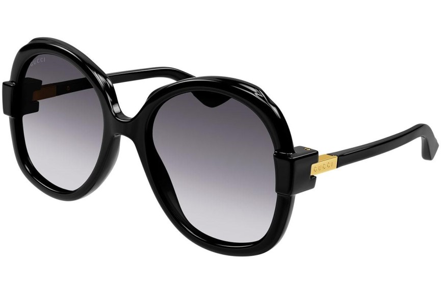 Ochelari de soare Gucci GG1432S 001 Rotunzi Negri