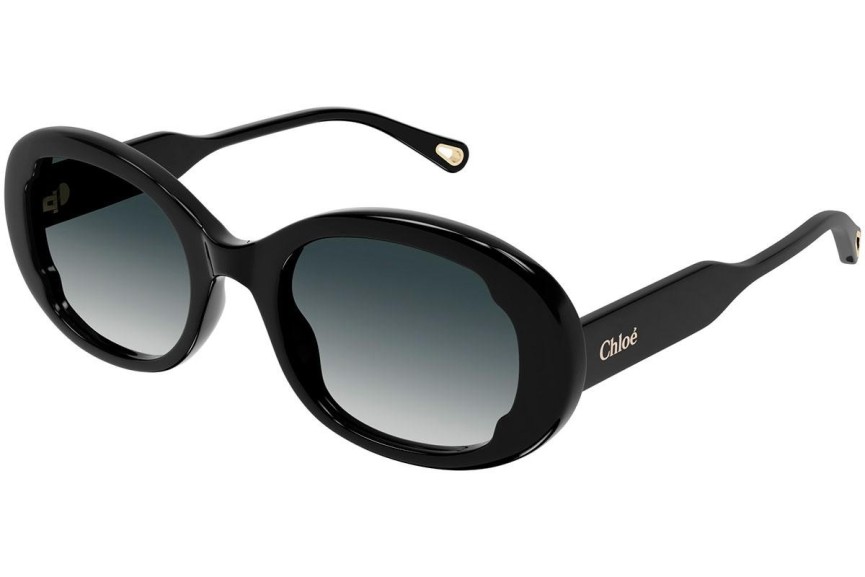 Ochelari de soare Chloe CH0197S 001 Ovali Negri