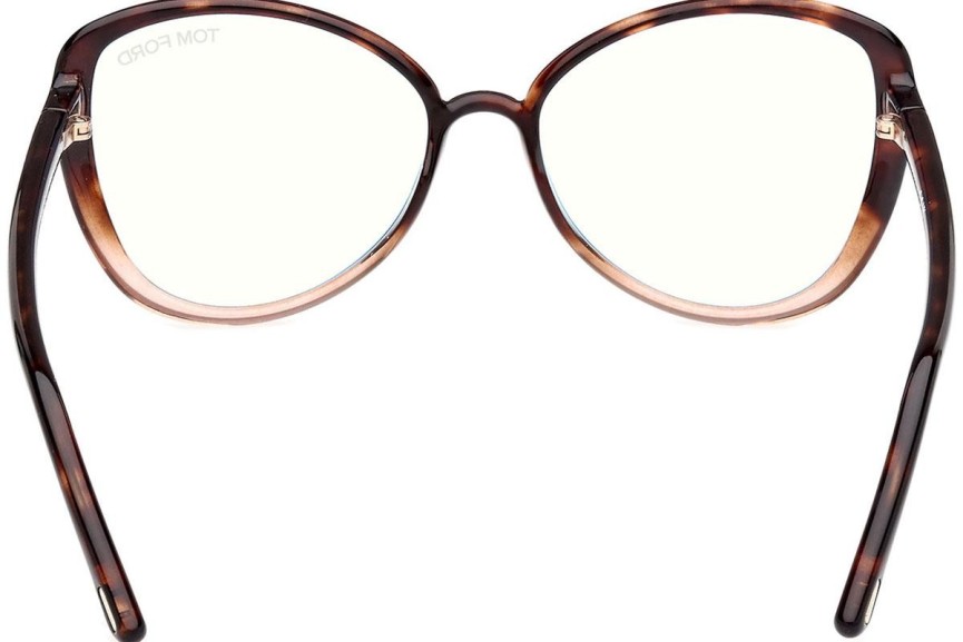 Ochelari Tom Ford FT5907-B 056 Cat Eye Havana