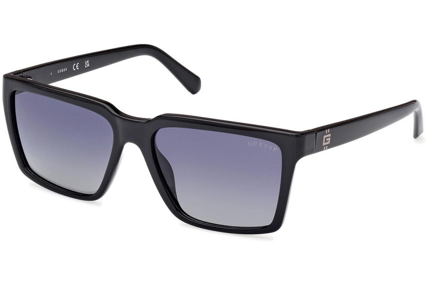 Ochelari de soare Guess GU00084 01D Polarized Pătrați Negri