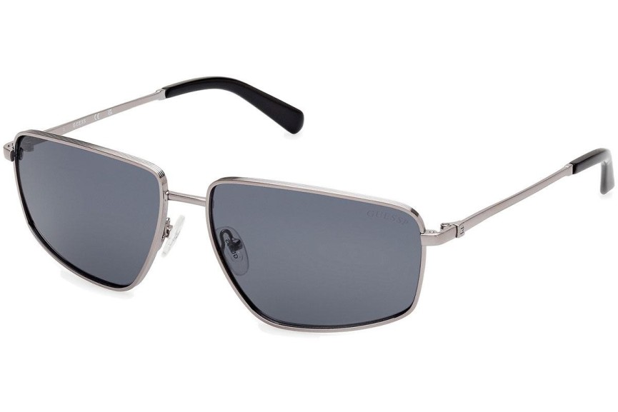 Ochelari de soare Guess GU00088 08D Polarized Dreptunghiulari Argintii