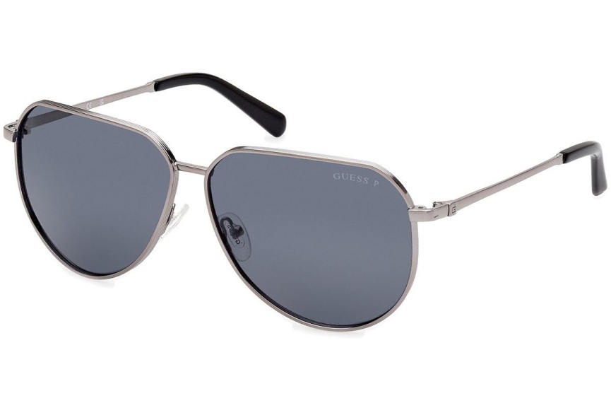 Ochelari de soare Guess GU00089 08D Polarized Pătrați Argintii