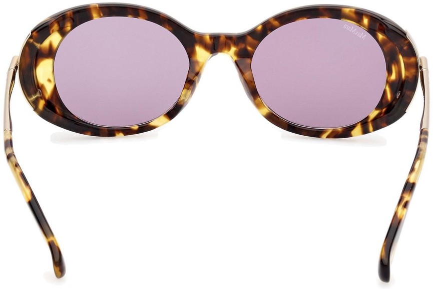 Ochelari de soare Max Mara Malibu10 MM0080 53Y Ovali Havana