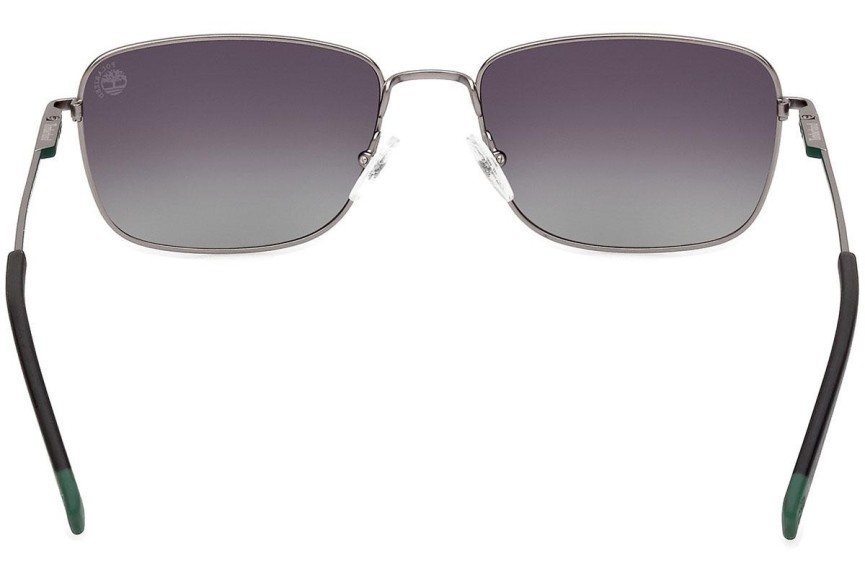 Ochelari de soare Timberland TB9338 09D Polarized Dreptunghiulari Gri