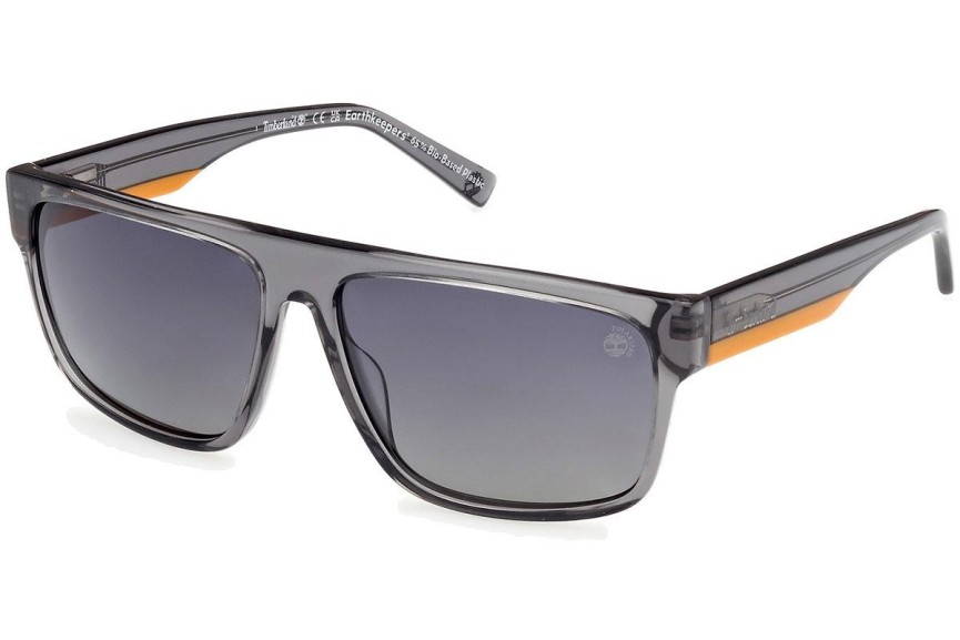 Ochelari de soare Timberland TB9342 20D Polarized Dreptunghiulari Gri