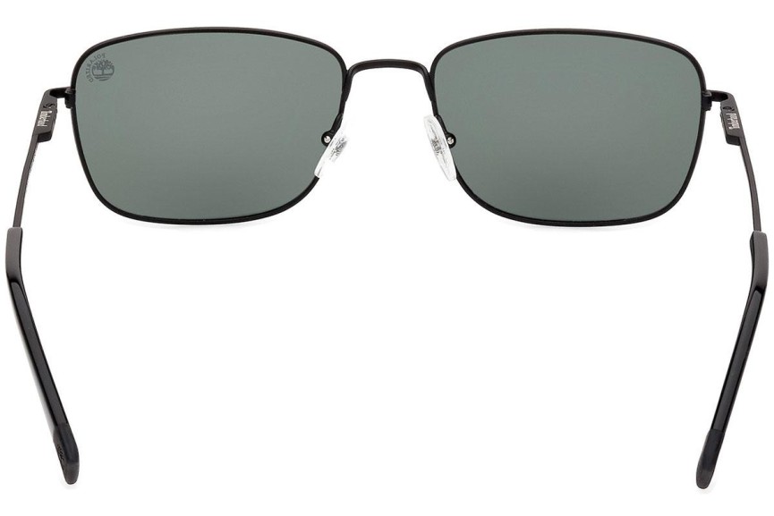 Ochelari de soare Timberland TB9338 02R Polarized Dreptunghiulari Negri