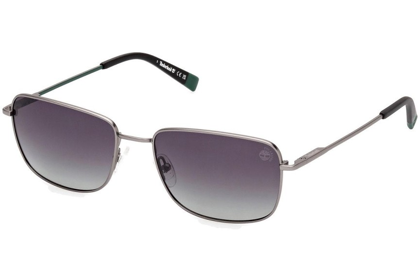 Ochelari de soare Timberland TB9338 09D Polarized Dreptunghiulari Gri