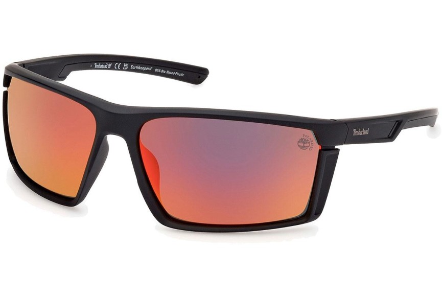 Ochelari de soare Timberland TB9333 02D Polarized Pătrați Negri