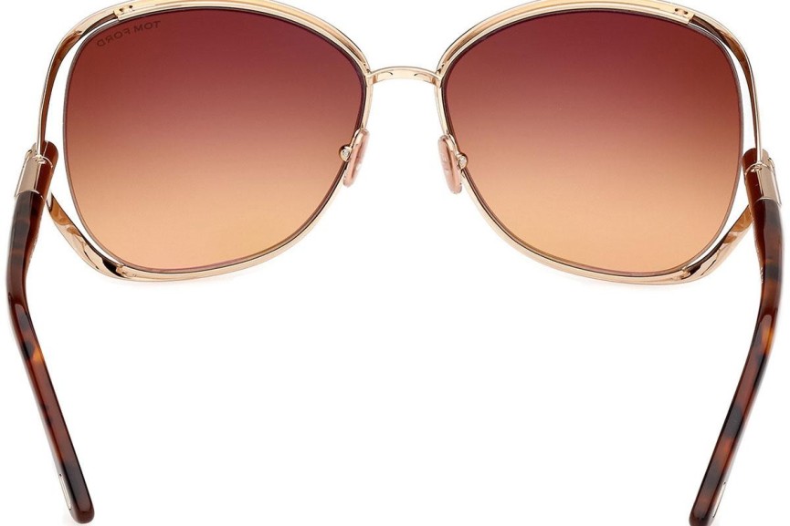 Ochelari de soare Tom Ford Marta FT1091 28F Rotunzi Aurii