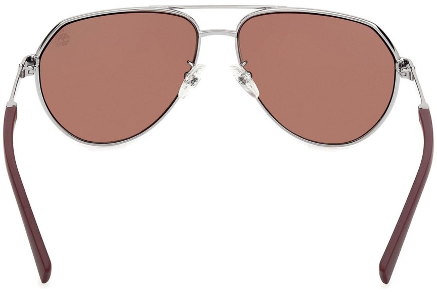 Ochelari de soare Timberland TB9340-H 08H Polarized Pilot Argintii