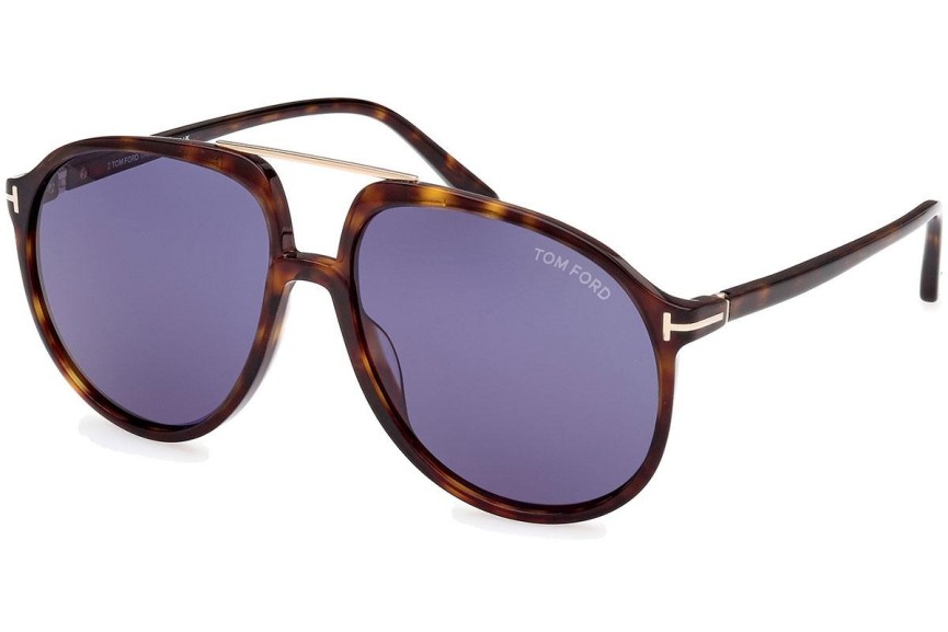 Ochelari de soare Tom Ford Archie FT1079 52V Pilot Havana