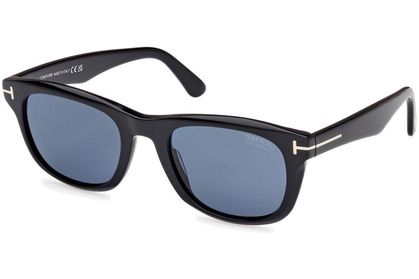 Ochelari de soare Tom Ford Kendel FT1076 01M Polarized Pătrați Negri