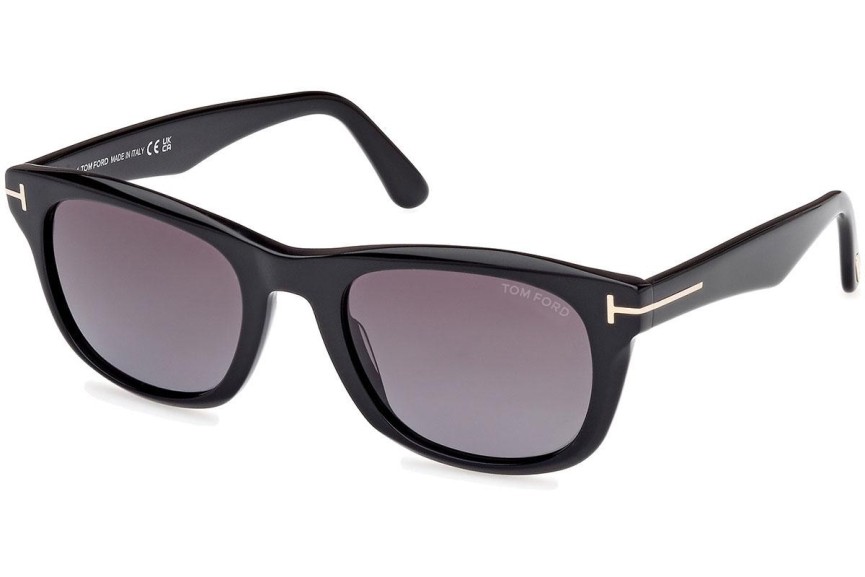 Ochelari de soare Tom Ford Kendel FT1076 01B Pătrați Negri