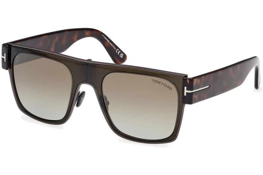 Ochelari de soare Tom Ford Edwin FT1073 51G Pătrați Maro