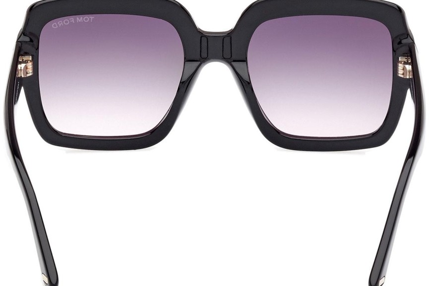 Ochelari de soare Tom Ford Kaya FT1082 01B Pătrați Negri