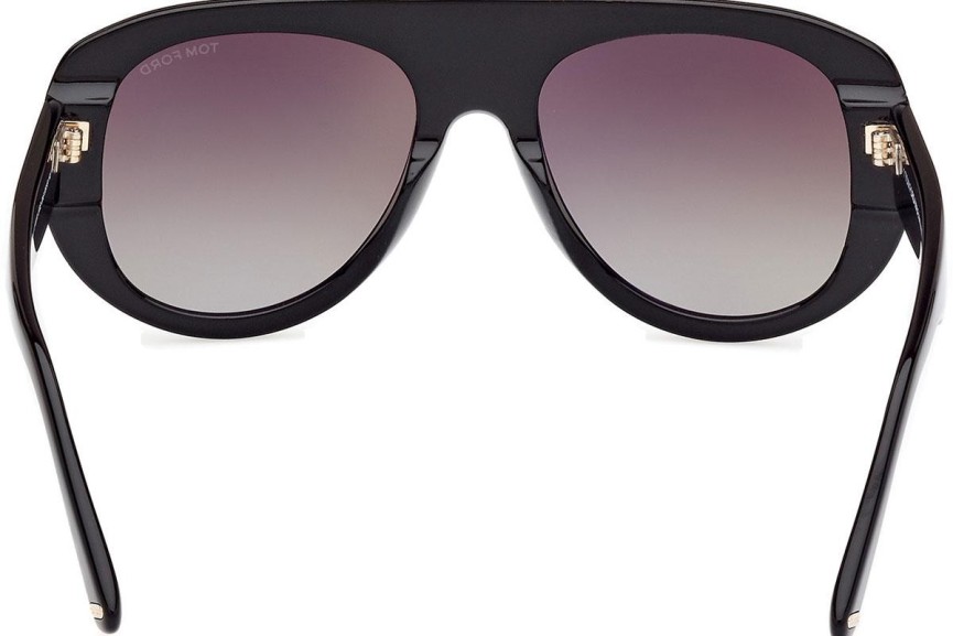 Ochelari de soare Tom Ford Cecil FT1078 01G Pilot Negri