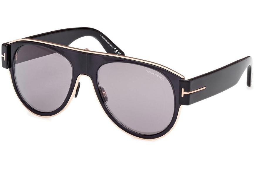 Ochelari de soare Tom Ford Lyle-02 FT1074 01C Pilot Negri