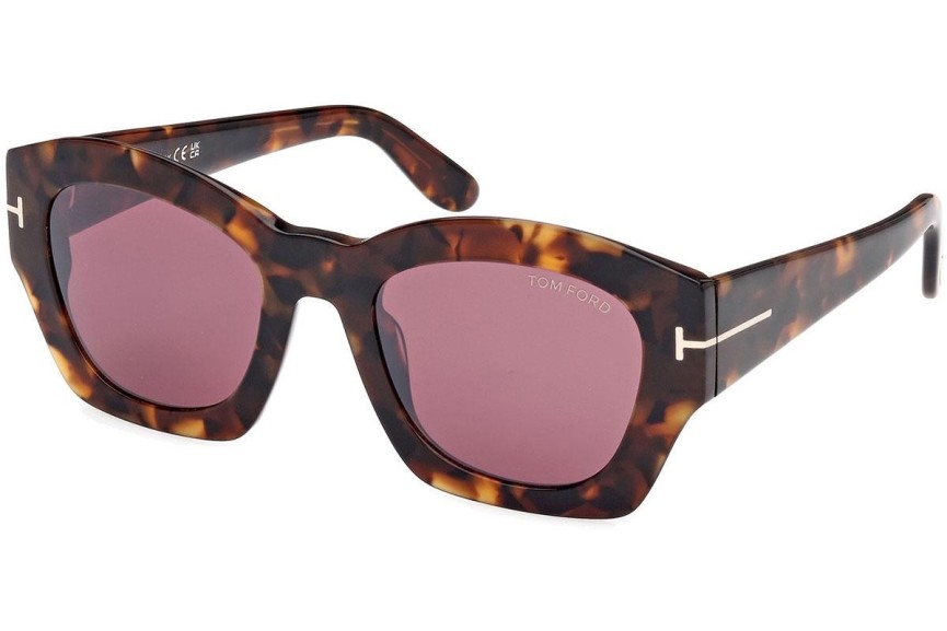 Ochelari de soare Tom Ford Guilliana FT1083 52T Pătrați Havana