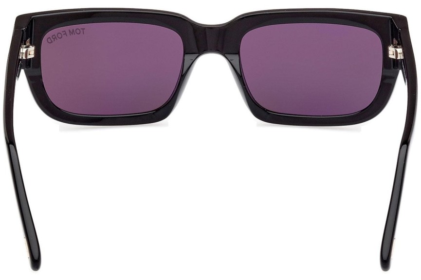 Ochelari de soare Tom Ford Ezra FT1075 01A Dreptunghiulari Negri