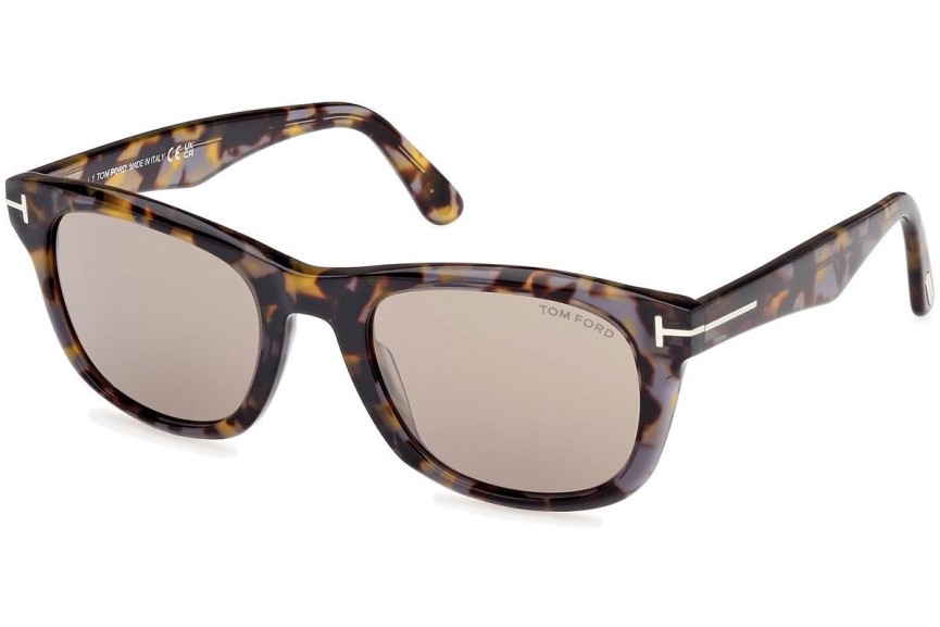 Ochelari de soare Tom Ford Kendel FT1076 55L Pătrați Havana