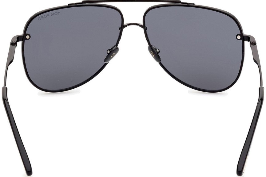 Ochelari de soare Tom Ford Leon FT1071 01A Pilot Negri