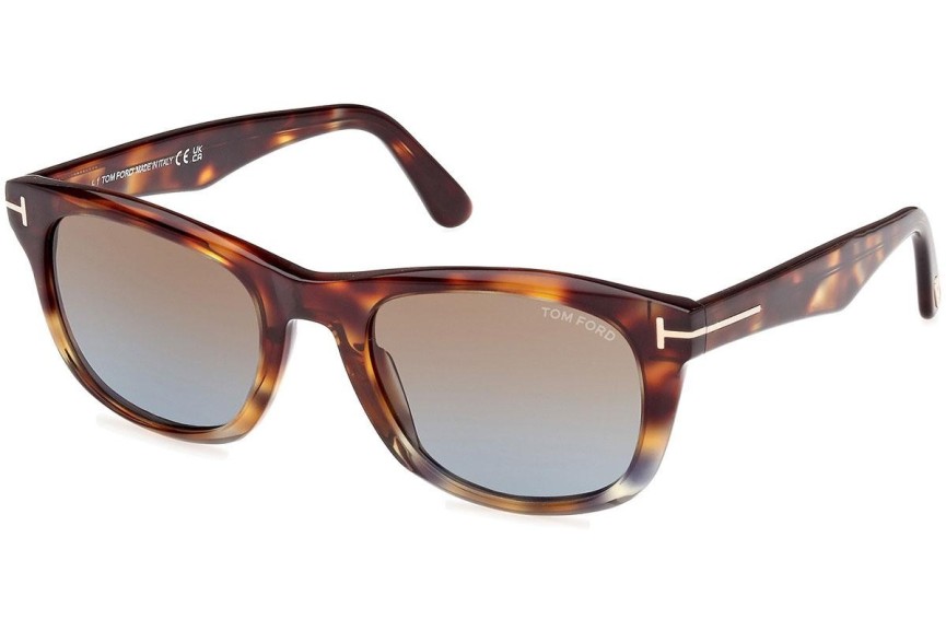 Ochelari de soare Tom Ford Kendel FT1076 56B Pătrați Havana