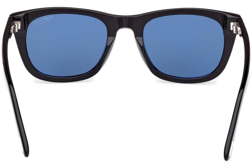 Ochelari de soare Tom Ford Kendel FT1076 01M Polarized Pătrați Negri