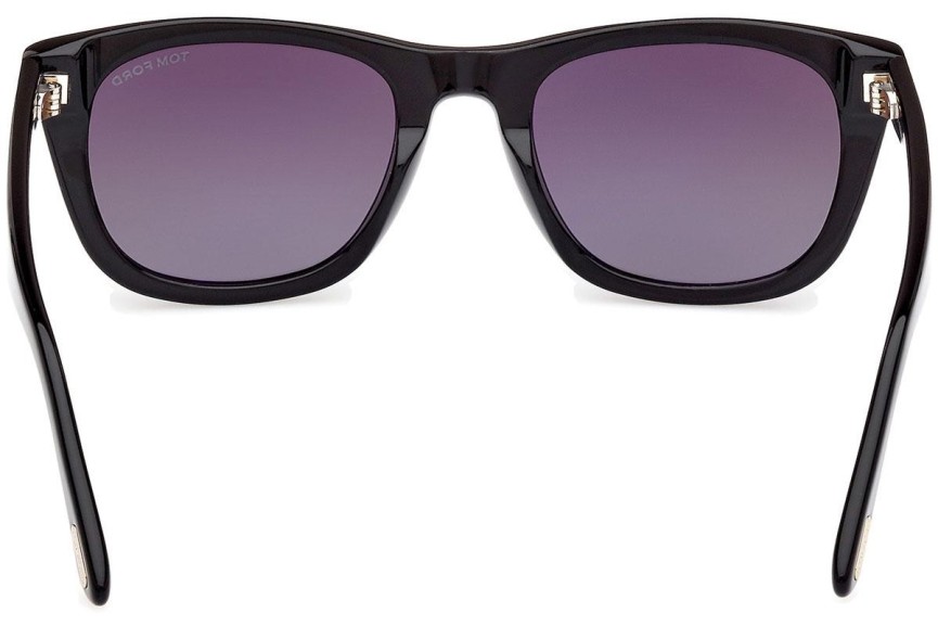 Ochelari de soare Tom Ford Kendel FT1076 01B Pătrați Negri