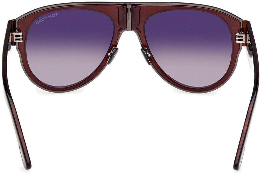 Ochelari de soare Tom Ford Lyle-02 FT1074 48T Pilot Maro