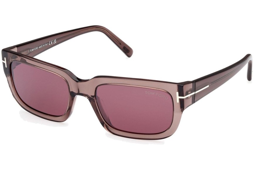 Ochelari de soare Tom Ford Ezra FT1075 45U Dreptunghiulari Maro