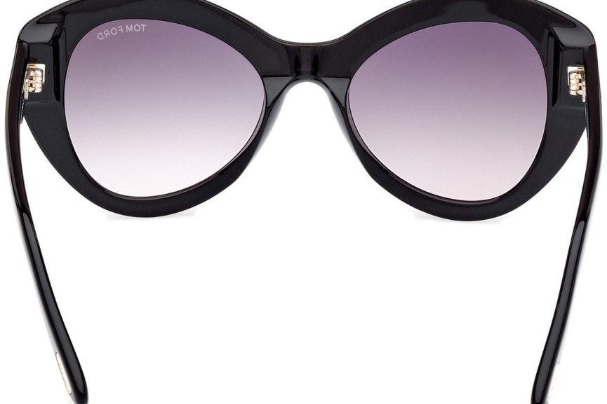 Ochelari de soare Tom Ford Guinevere FT1084 01B Cat Eye Negri