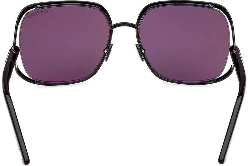 Ochelari de soare Tom Ford Goldie FT1092 01A Pătrați Negri