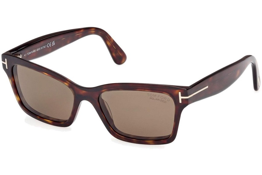 Ochelari de soare Tom Ford Mikel FT1085 52H Polarized Pătrați Havana