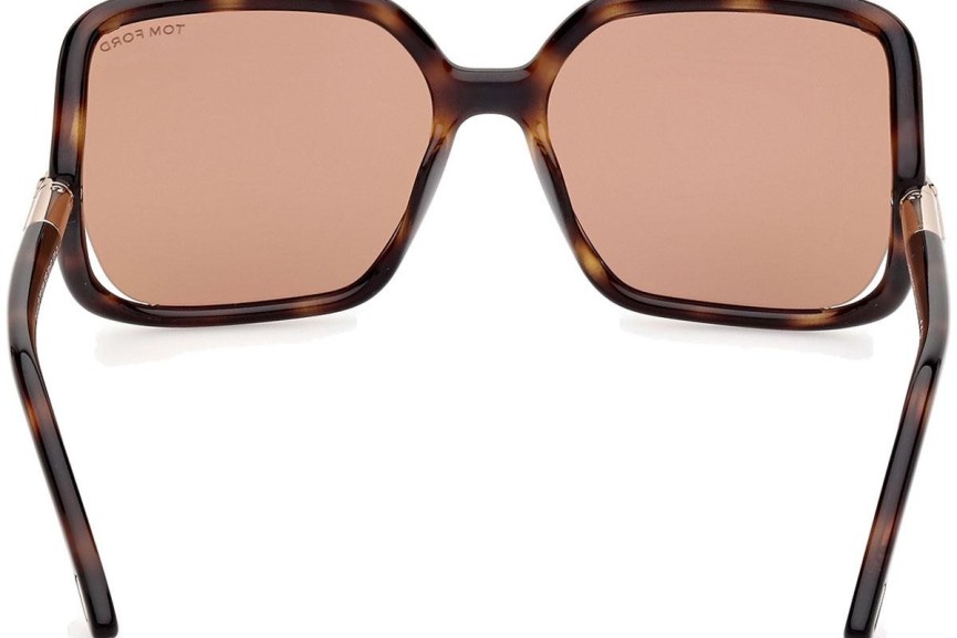 Ochelari de soare Tom Ford Solange-02 FT1089 52E Pătrați Havana