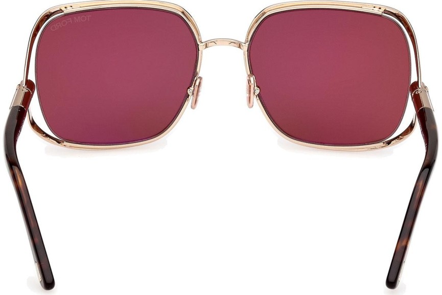 Ochelari de soare Tom Ford Goldie FT1092 28U Pătrați Aurii