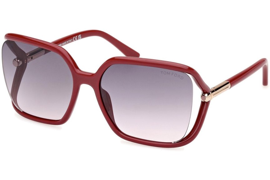 Ochelari de soare Tom Ford Solange-02 FT1089 75B Pătrați Roșii