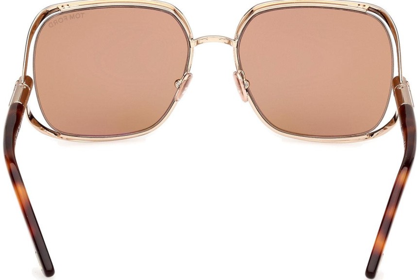 Ochelari de soare Tom Ford Goldie FT1092 28E Pătrați Aurii