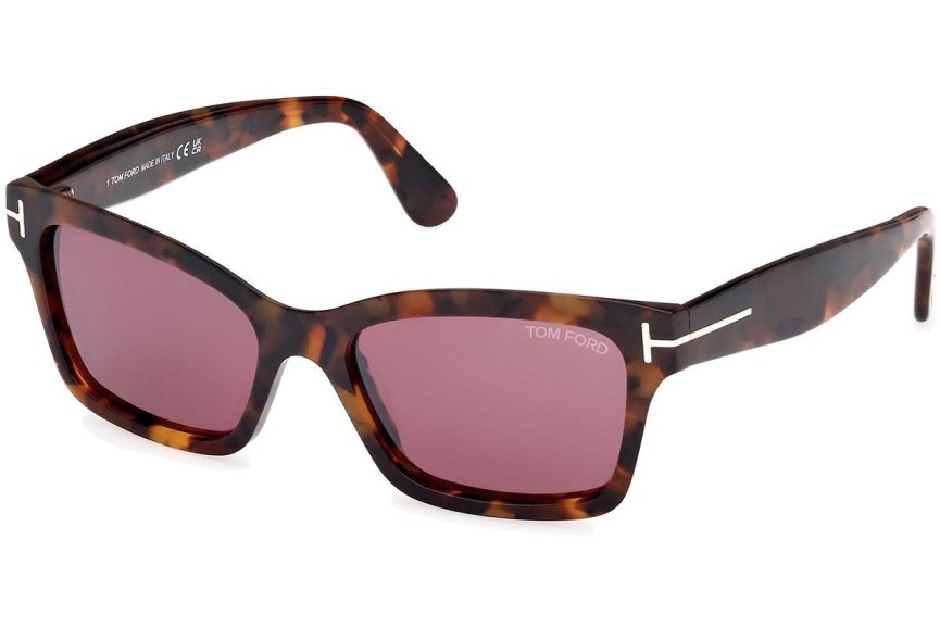 Ochelari de soare Tom Ford Mikel FT1085 52U Pătrați Havana