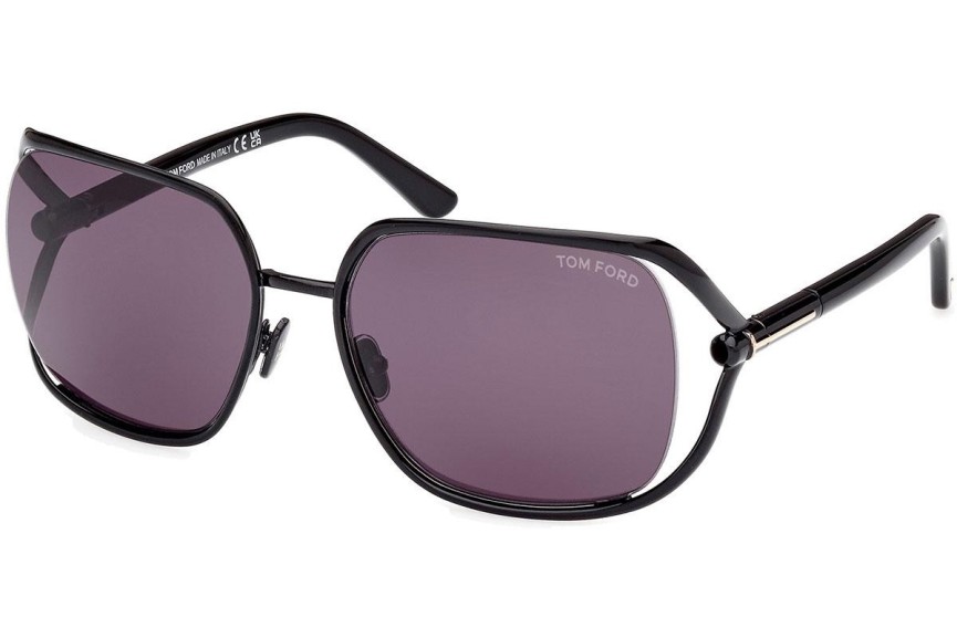 Ochelari de soare Tom Ford Goldie FT1092 01A Pătrați Negri