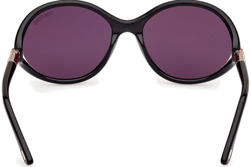 Ochelari de soare Tom Ford Melody FT1090 01A Rotunzi Negri