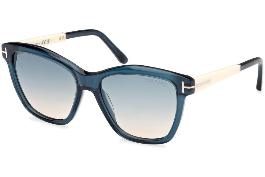 Ochelari de soare Tom Ford Lucia FT1087 90P Pătrați Albaștri