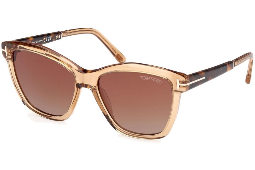 Ochelari de soare Tom Ford Lucia FT1087 45F Pătrați Maro