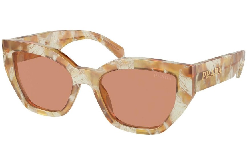 Ochelari de soare Prada PRA09S 19N20D Cat Eye Maro