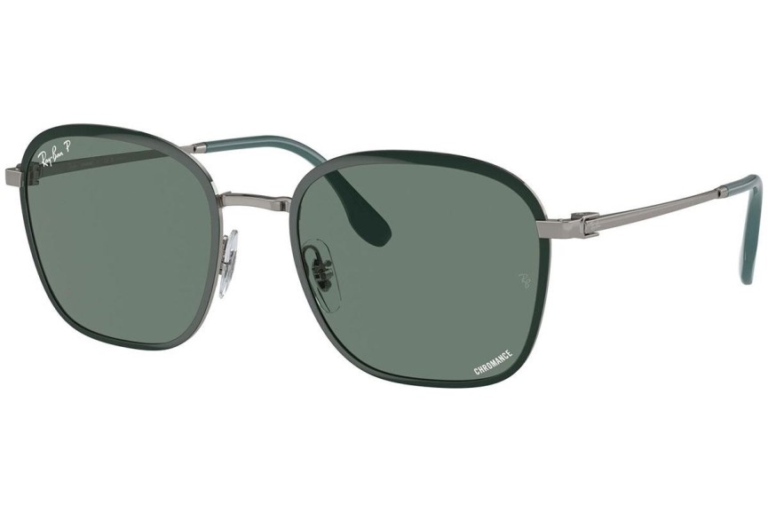 Ochelari de soare Ray-Ban RB3720 9264O9 Polarized Pătrați Verzi