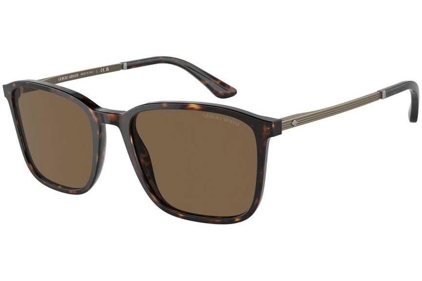 Ochelari de soare Giorgio Armani AR8197 502673 Dreptunghiulari Havana