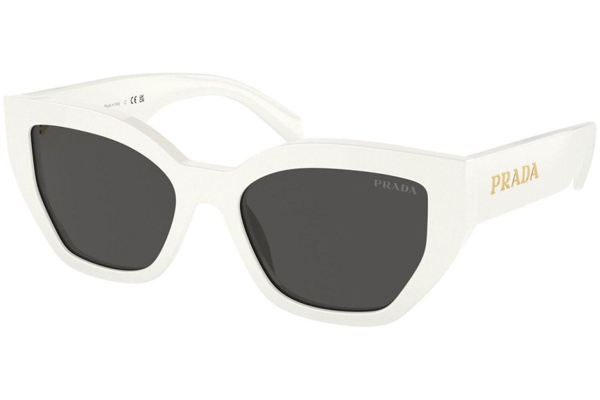 Ochelari de soare Prada PRA09S 1425S0 Cat Eye Albi